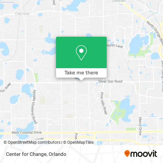 Center for Change map