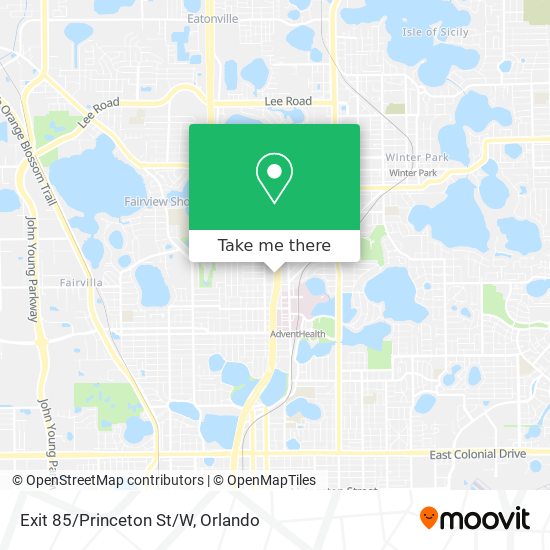 Exit 85/Princeton St/W map