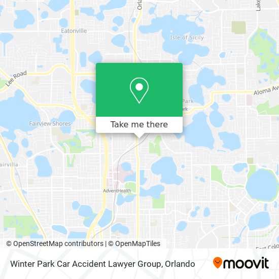 Winter Park Car Accident Lawyer Group map