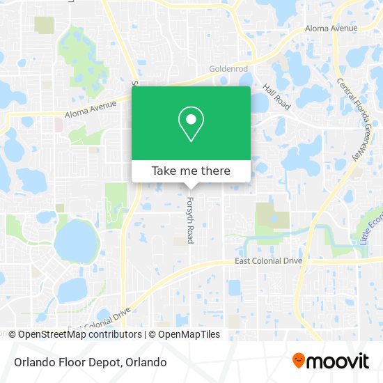 Mapa de Orlando Floor Depot
