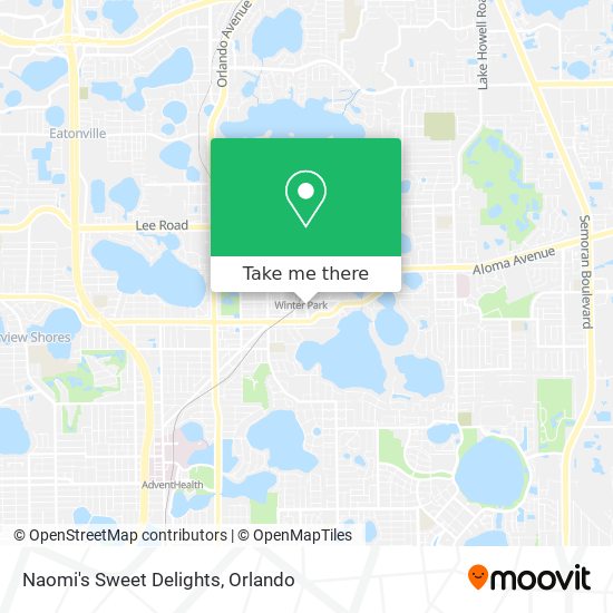 Naomi's Sweet Delights map