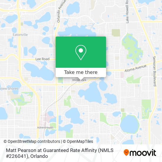 Matt Pearson at Guaranteed Rate Affinity (NMLS #226041) map