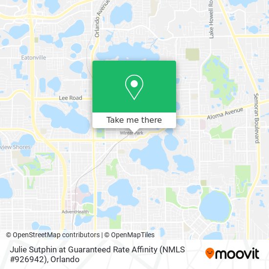 Julie Sutphin at Guaranteed Rate Affinity (NMLS #926942) map