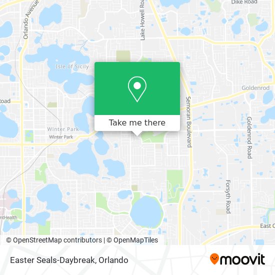 Mapa de Easter Seals-Daybreak