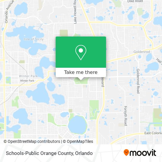 Schools-Public Orange County map