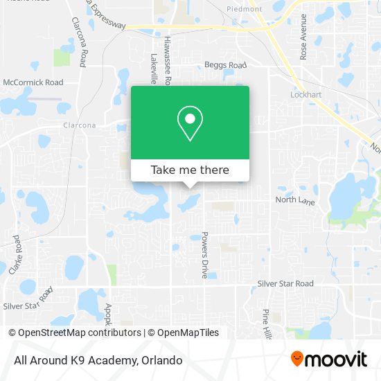 Mapa de All Around K9 Academy