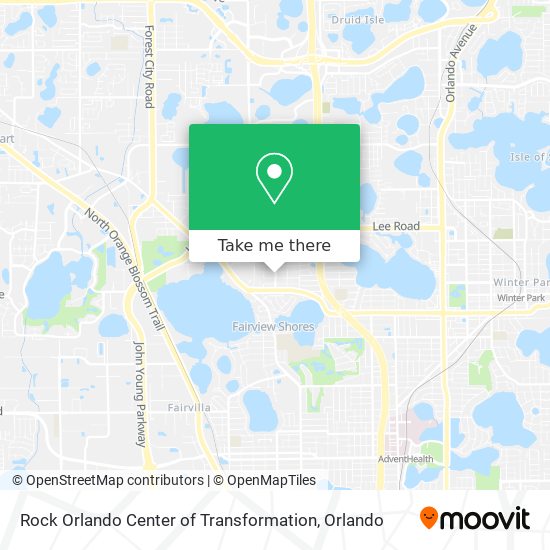 Rock Orlando Center of Transformation map