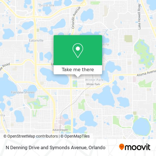 Mapa de N Denning Drive and Symonds Avenue