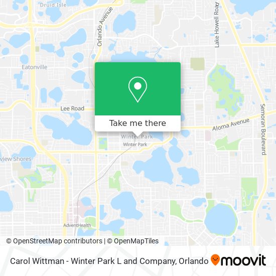 Carol Wittman - Winter Park L and Company map