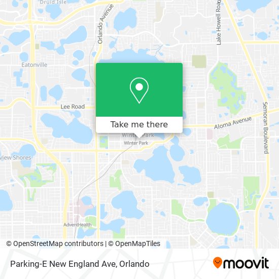 Parking-E New England Ave map
