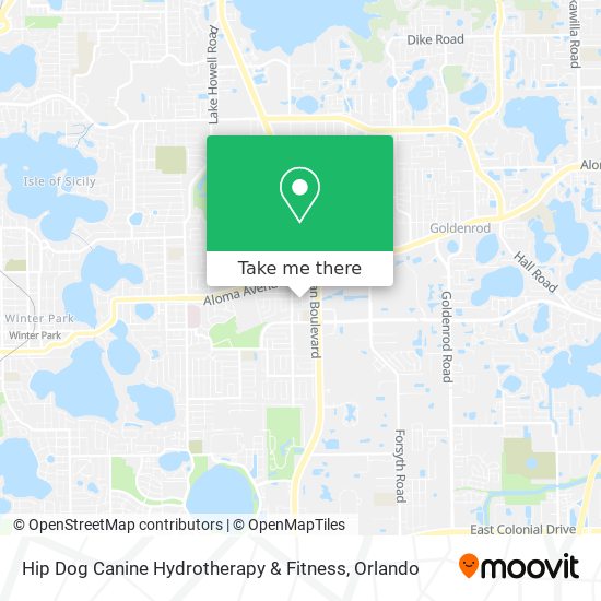 Mapa de Hip Dog Canine Hydrotherapy & Fitness