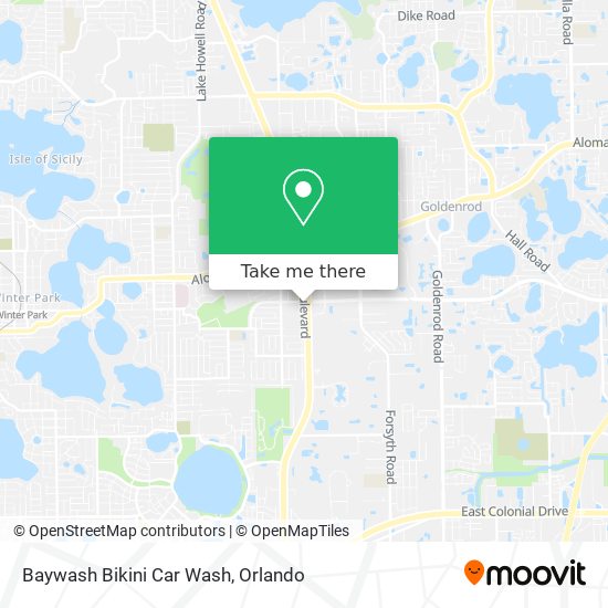 Mapa de Baywash Bikini Car Wash