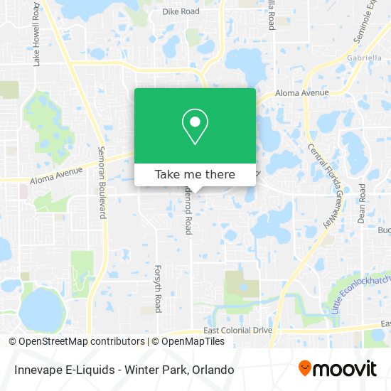 Innevape E-Liquids - Winter Park map