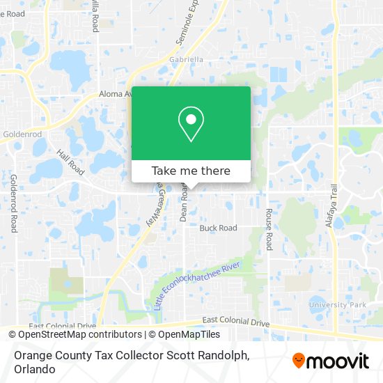 Mapa de Orange County Tax Collector Scott Randolph