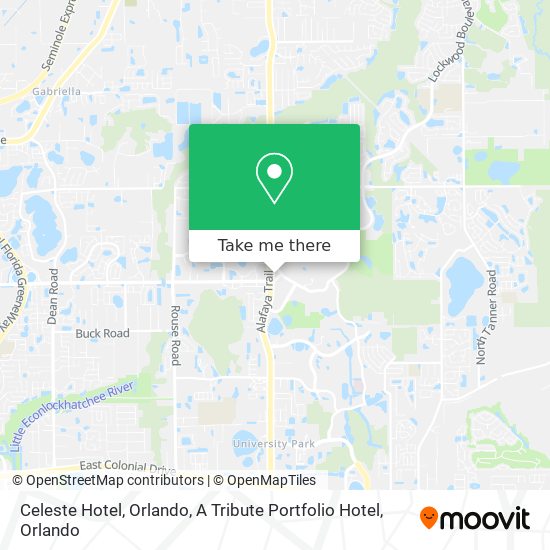 Mapa de Celeste Hotel, Orlando, A Tribute Portfolio Hotel