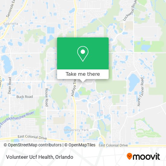 Volunteer Ucf Health map