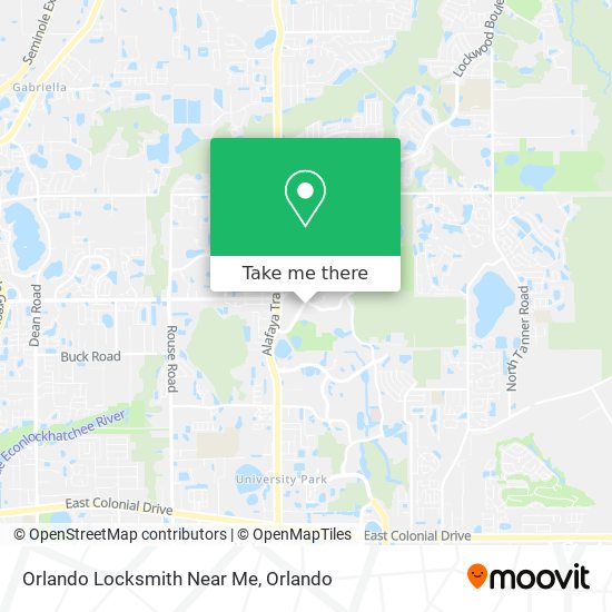 Mapa de Orlando Locksmith Near Me