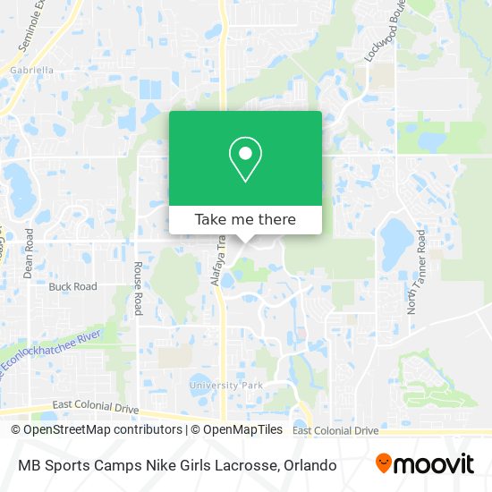 MB Sports Camps Nike Girls Lacrosse map