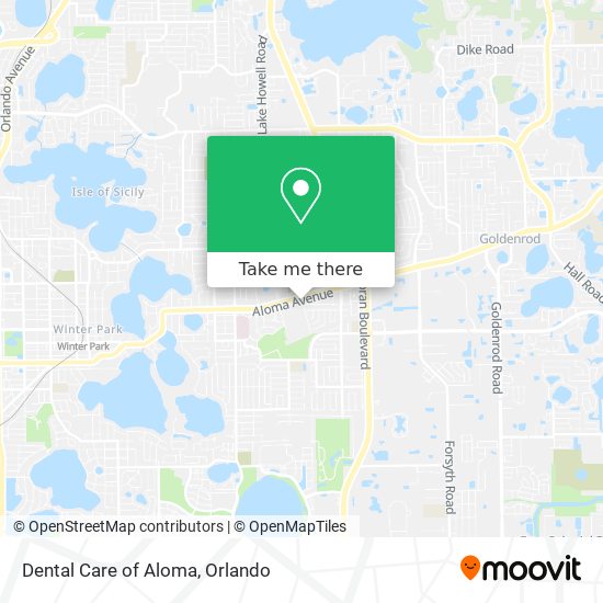 Mapa de Dental Care of Aloma