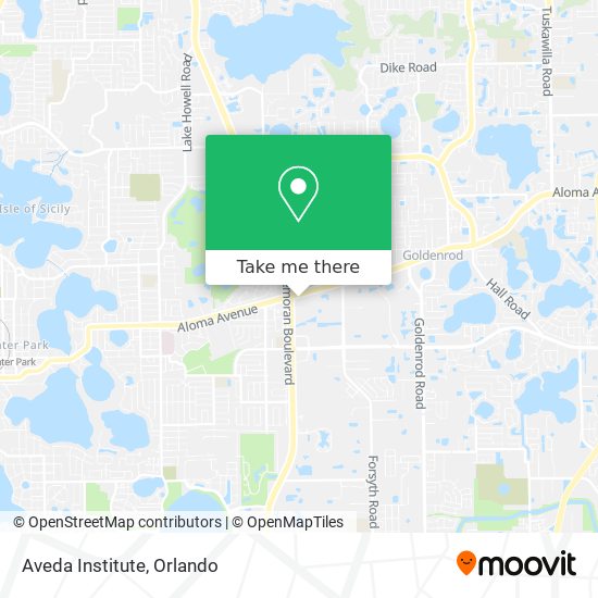 Mapa de Aveda Institute