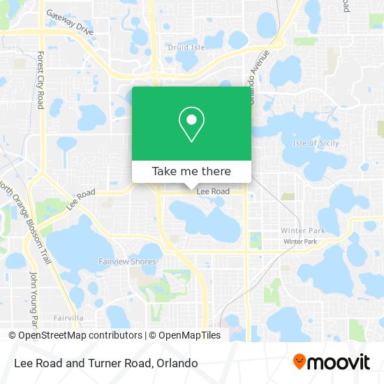 Lee Road and Turner Road map