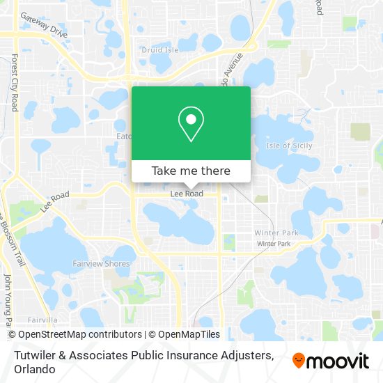 Tutwiler & Associates Public Insurance Adjusters map