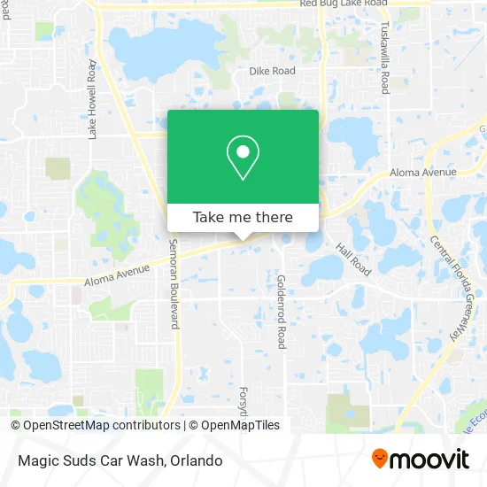 Mapa de Magic Suds Car Wash