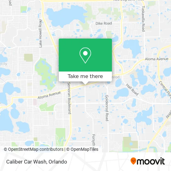 Mapa de Caliber Car Wash