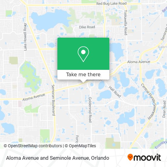 Mapa de Aloma Avenue and Seminole Avenue