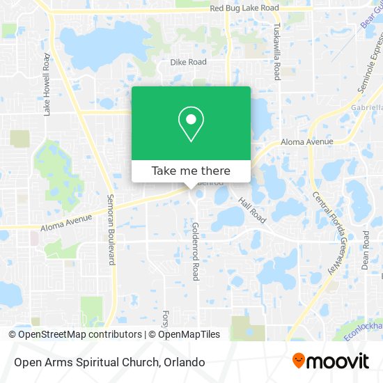 Open Arms Spiritual Church map