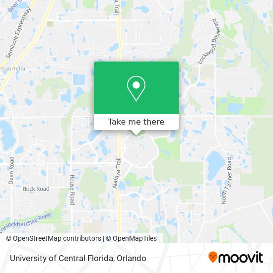 University of Central Florida map