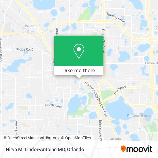Mapa de Nirva M. Lindor-Antoine MD
