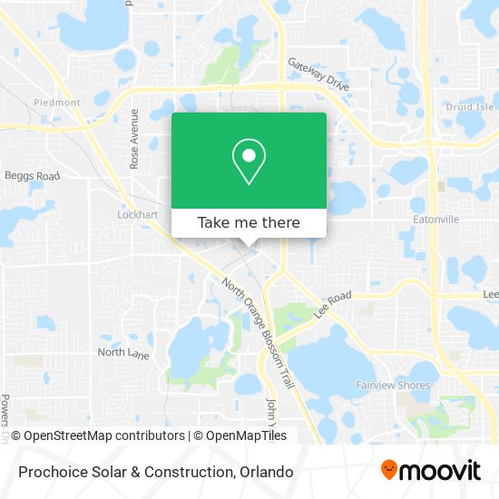 Prochoice Solar & Construction map