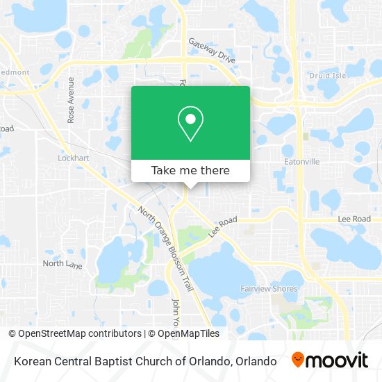 Mapa de Korean Central Baptist Church of Orlando