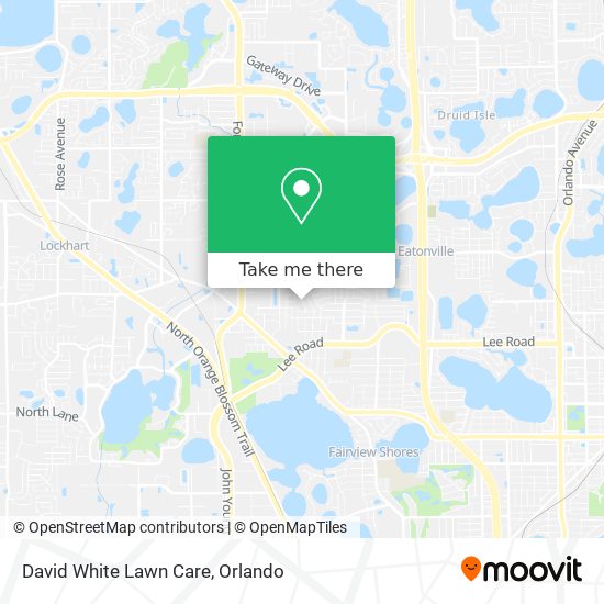 Mapa de David White Lawn Care