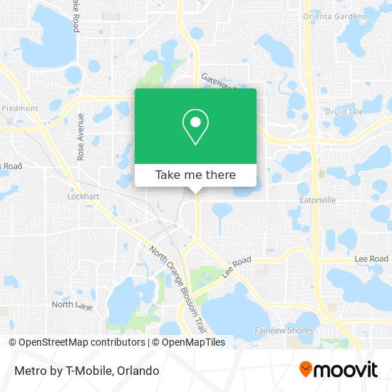 Mapa de Metro by T-Mobile