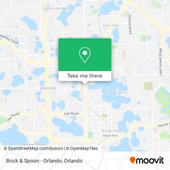 Brick & Spoon - Orlando map