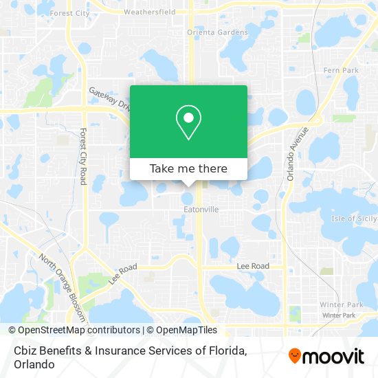 Cbiz Benefits & Insurance Services of Florida map