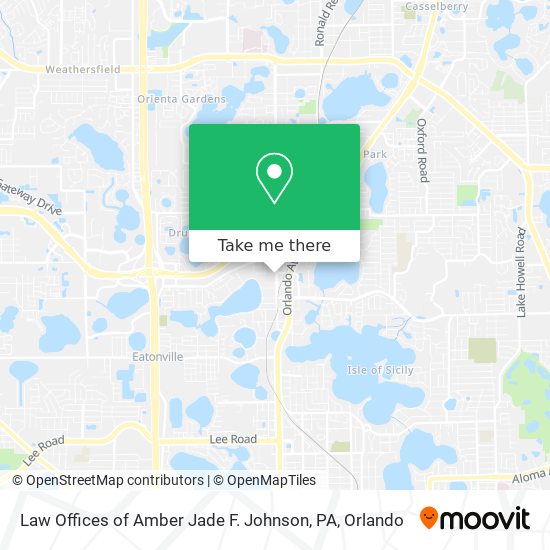 Law Offices of Amber Jade F. Johnson, PA map