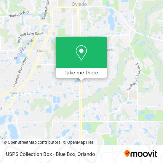 USPS Collection Box - Blue Box map