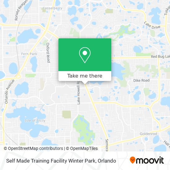 Mapa de Self Made Training Facility Winter Park