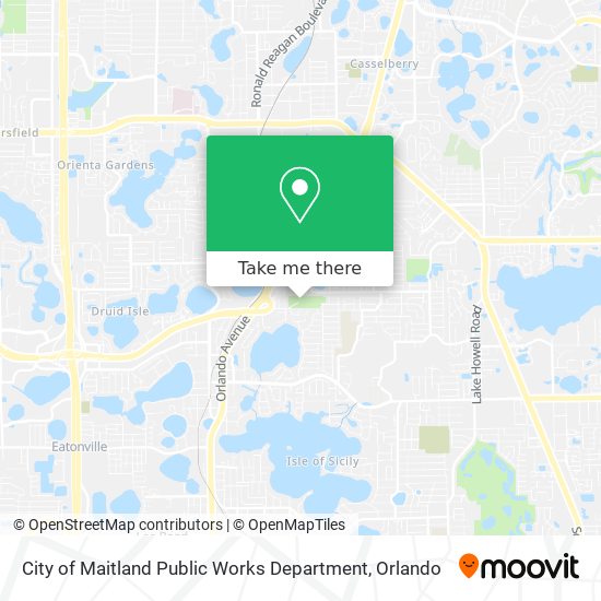 Mapa de City of Maitland Public Works Department