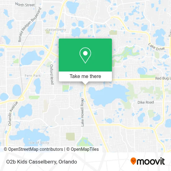 O2b Kids Casselberry map