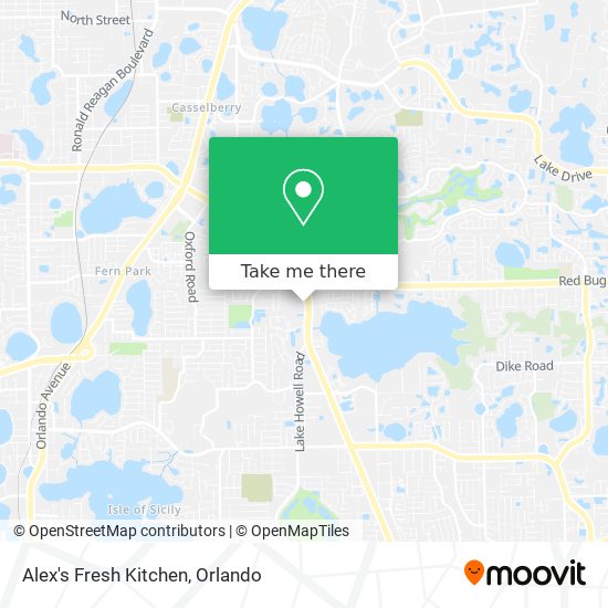 Alex's Fresh Kitchen map