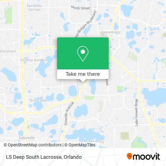 LS Deep South Lacrosse map