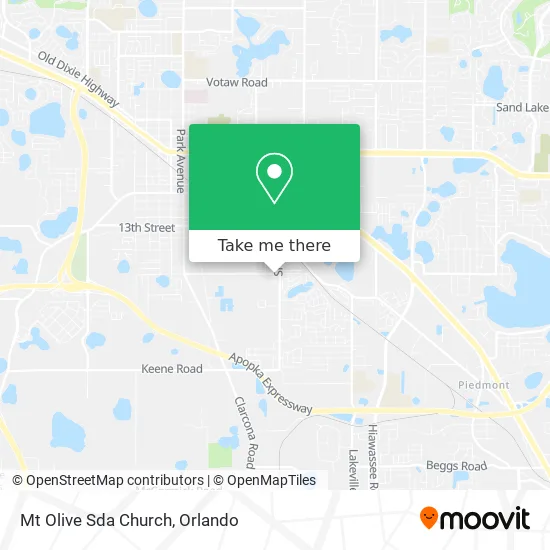 Mt Olive Sda Church map