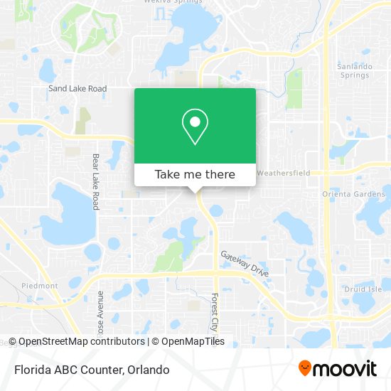 Florida ABC Counter map