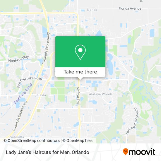 Lady Jane's Haircuts for Men map