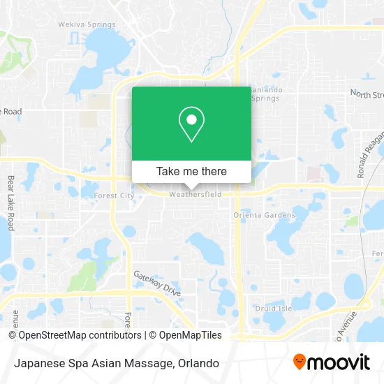 Japanese Spa Asian Massage map