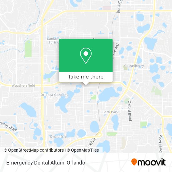 Emergency Dental Altam map